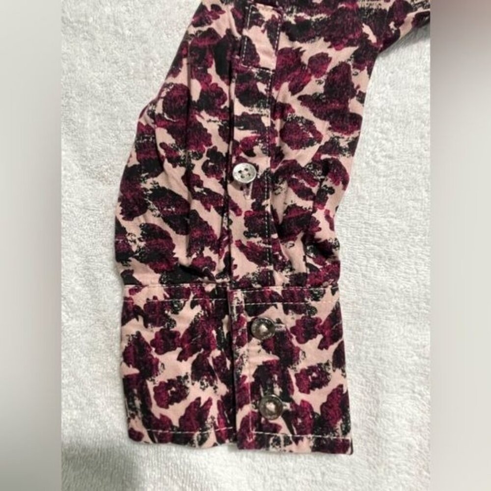Calvin Klein Jeans Women's Animal Print Shirt Small, Long Sleeve | New - Picture 7 of 15